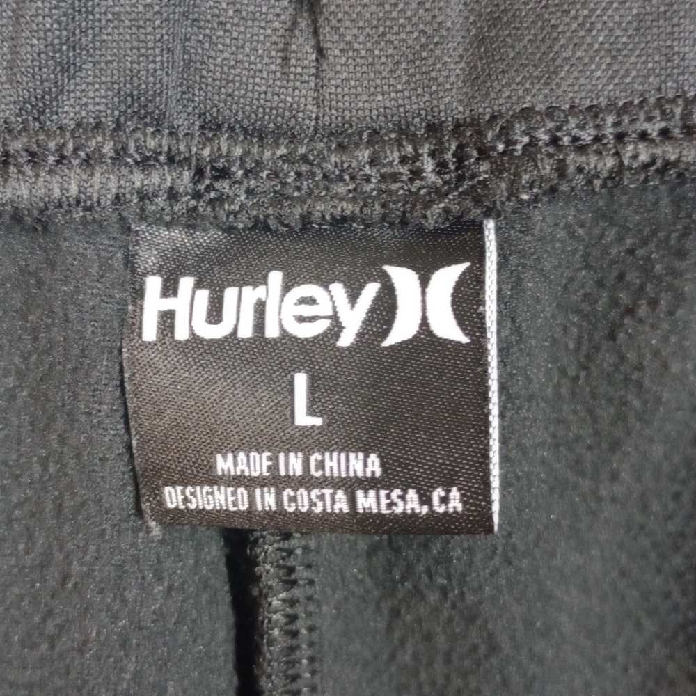 Sweat Pants. Hurley. Black. Wide-Leg. Size: LG. - Picture 7 of 7